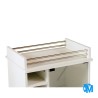 Mesa de Arrime Movil con Bodega y Puerta de Vidrio! Rosario Muebles