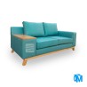 Sofá recto con base madera. Sofá recto con base madera.