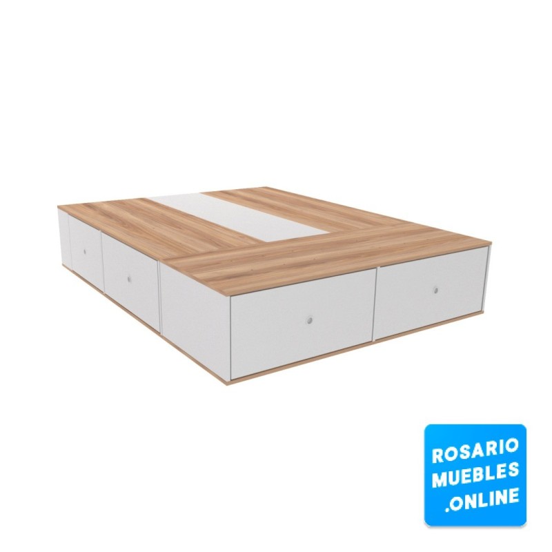 Cama con 6 cajones! Colores escandinavos. ROSARIO MUEBLES