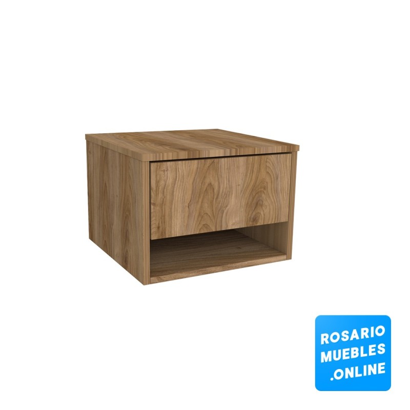 Mesa de luz cajón flotante.