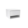 Mesa de luz flotante con 1 cajon y hueco! Colores escandinavos. ROSARIO MUEBLES