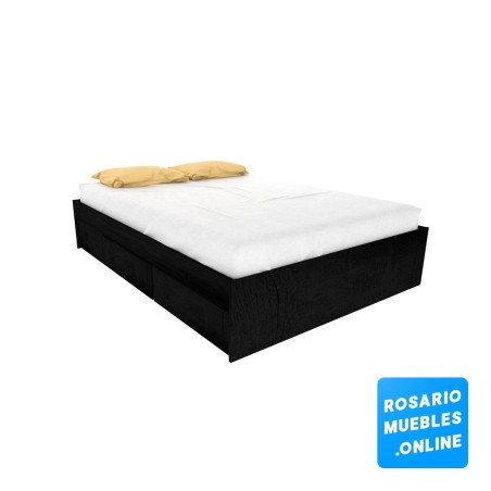 Cama con cajones.