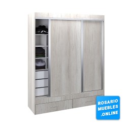 VESTIDOR 2 PUERTAS CORREDIZAS 180X220 LINEA MAGNUS PLUS