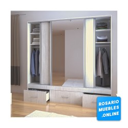 Ropero vestidor melamina.