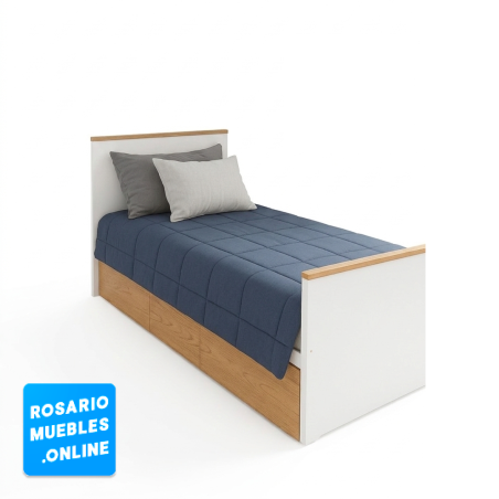 Cama con cajones 1 plaza.