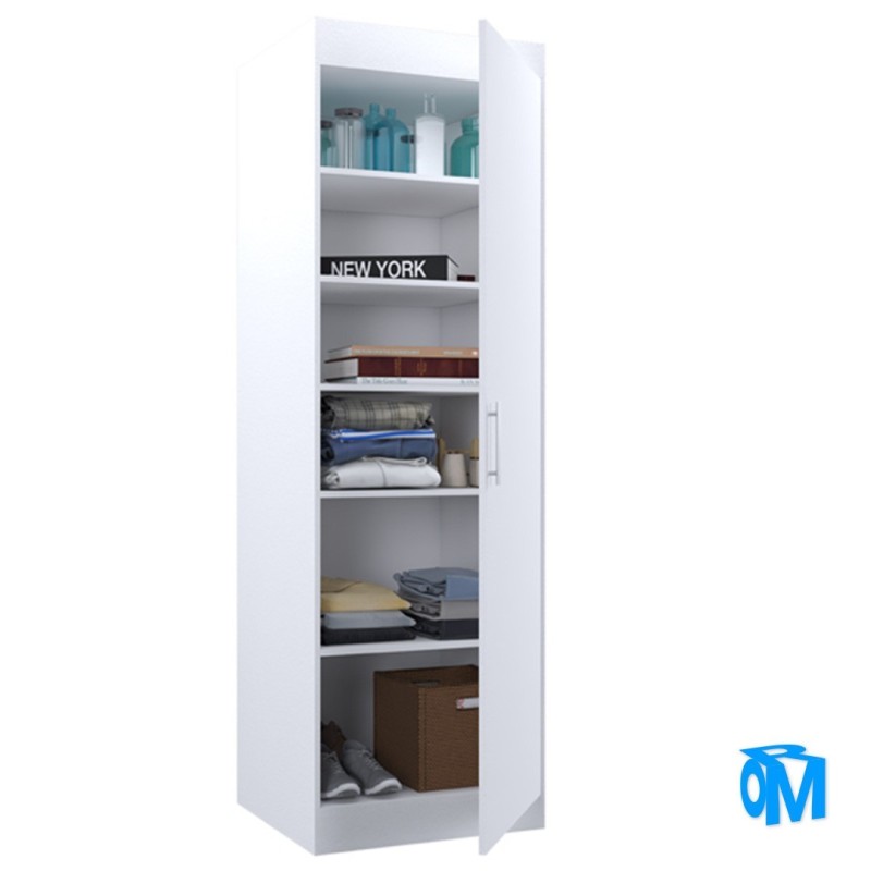 MODULO LATERAL CON PUERTA DE ABRIR PARA VESTIDOR LINEA MAGNUS