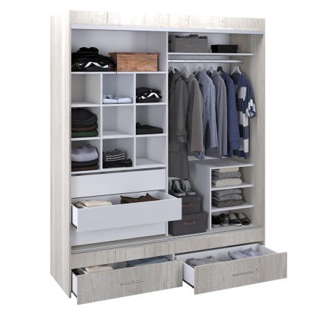 VESTIDOR 2 PUERTAS CORREDIZAS 180X220 LINEA MAGNUS PLUS