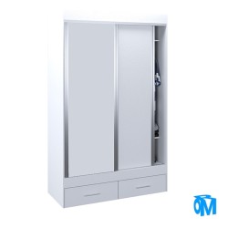 VESTIDOR 2 PUERTAS CORREDIZAS 140X220 LINEA MAGNUS PLUS