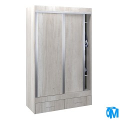 VESTIDOR 2 PUERTAS CORREDIZAS 140X220 LINEA MAGNUS PLUS