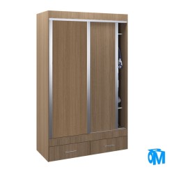 VESTIDOR 2 PUERTAS CORREDIZAS 140X220 LINEA MAGNUS PLUS