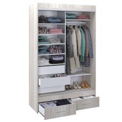 VESTIDOR 2 PUERTAS CORREDIZAS 140X220 LINEA MAGNUS PLUS